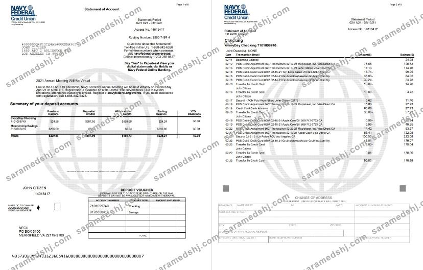 USA Navy Federal Union word 5 pages